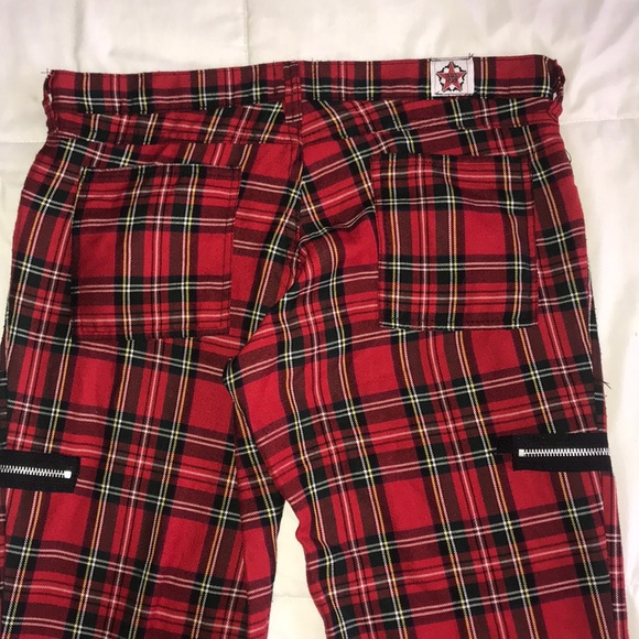 Rare black pistol brand tartan zipper pants - Picture 8 of 8